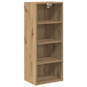 vidaXL Viseča omarica Umetni hrast 40 x 29,5 x 100 cm Konstruiran les