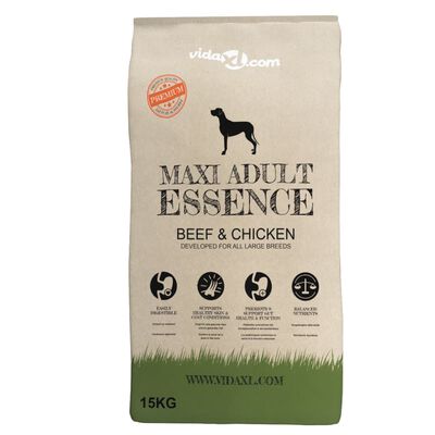 vidaXL Suha hrana za pse Maxi Adult Essence Beef&Chicken 2 vreči 30 kg