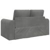 vidaXL Sofa postelja 60cm Temno siva Žamet