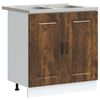 vidaXL Kuhinjski element Kalmar Dimljeni oreh 80 x 46 x 81,5 cm