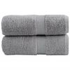vidaXL Premium brisače za pranje SOLUND 2 kosa sive 30x30 cm 600 g/m&sup2;