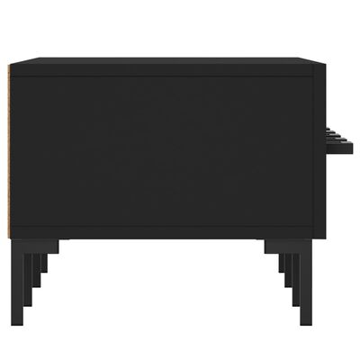 vidaXL TV omarica črna 150x36x30 cm inženirski les