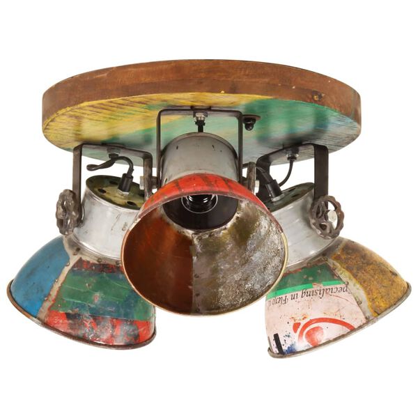 vidaXL Industrijska stropna svetilka 25 W večbarvna 42x25 cm E27