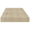 vidaXL Stenske police 4 kosi barva hrasta 60x23,5x3,8 cm MDF