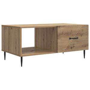 vidaXL Klubska miza Artisan hrast 90 x 50 x 40 cm Inženirski les