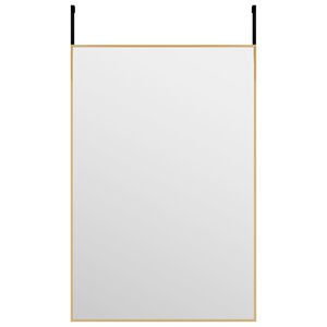 vidaXL Ogledalo za vrata zlato 40x60 cm steklo in aluminij