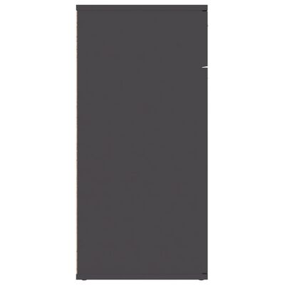 vidaXL Komoda siva 80x36x75 cm iverna plošča