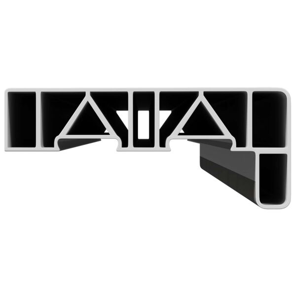 vidaXL Okenski nadstre&scaron;ek Marmor besedilo -enure 80 x 10 x 4,5 cm PVC