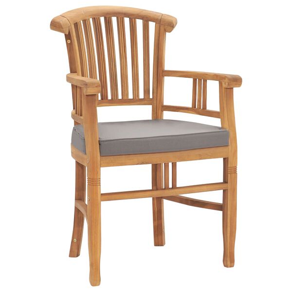 vidaXL Vrtna jedilna garnitura 7-delna z blazinami trdna tikovina