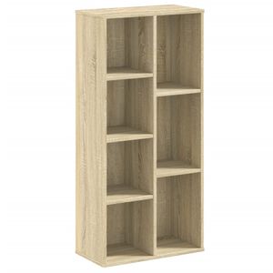 vidaXL Knjižna omara sonoma hrast 50x25x105 cm inženirski les