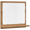 vidaXL Kopalni&scaron;ka omarica z ogledalom artisan hrast 40x11x37 cm