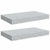 vidaXL Stenske police 2 kosa betonsko sive 40x23x3,8 cm MDF