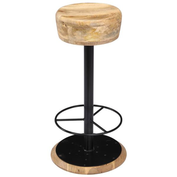 vidaXL Barski stoli 2 kosa trden mangov les