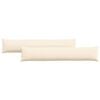 vidaXL Blazine za kavč 2 pcs krema 200 x 40 cm Žametna tkanina