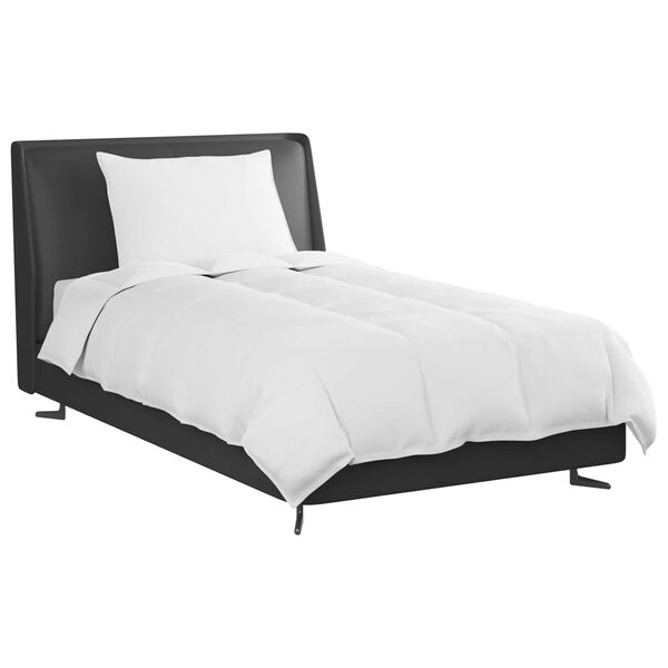 vidaXL Zimska posteljnina z blazino 2 pcs Bela Perje