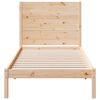 vidaXL Daljši posteljni okvir brez vzmetnice 90x210 cm trden les