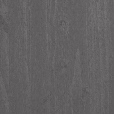 vidaXL Zgornja omarica HAMAR svetlo siva 85x35x100 cm trdna borovina
