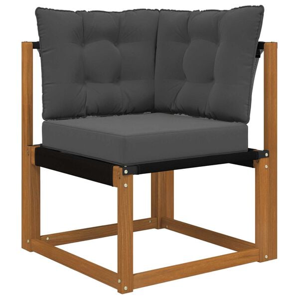 vidaXL Zunanja blazina za kavč 3 pcs Antracit Poliester