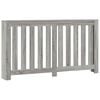 vidaXL Pokrov za radiator siv sonoma 149x20x82 cm inženirski les