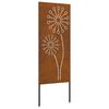 vidaXL Zaslon za zasebnost v vrtu Ureznine Rjav 50 x 140 cm