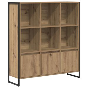 vidaXL Knjigovni omar 99,5 x 30 x 108 cm Inženirski les Oreh
