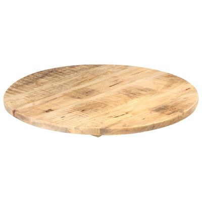 vidaXL Mizna plošča iz trdnega mangovega lesa okrogla 25-27 mm 80 cm