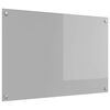 vidaXL Kuhinjski panel Svetlo siva 90 x 60 cm kaljeno steklo