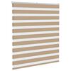 vidaXL Zebra senčilo peščeno rjava 130x150 cm tkanina širina 125,9 cm