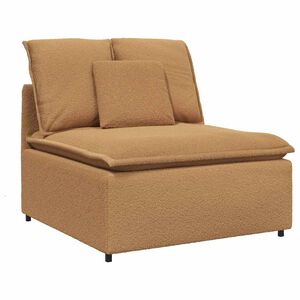 vidaXL Modularni kavč z blazinami bež barve 100 cm