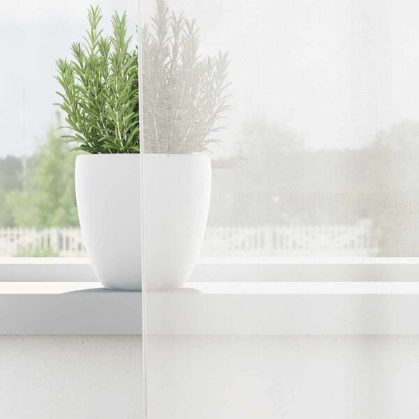 vidaXL Voile zavese z zankami 2 kosa Bela 140x175 cm