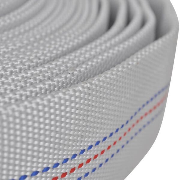 vidaXL Gasilska cev ploščata 20 m z D-Storz priključkoma 1"