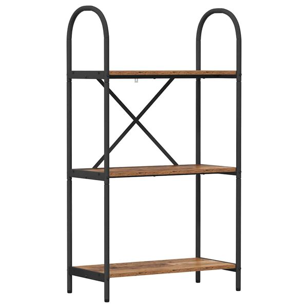 vidaXL Knjižna polica Star les 60 x 30 x 109 cm Konstruiran les