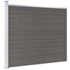 vidaXL Ograjni panel WPC 175x146 cm siv