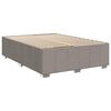 vidaXL Box spring postelja z vzmetnico taupe 140x200 cm blago