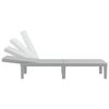vidaXL Nastavljiv ležalnik za sončenje 155,5x57x28 cm polipropilen