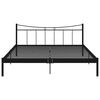 vidaXL Posteljni okvir črn kovinski 180x200 cm
