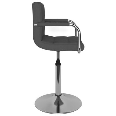 vidaXL Barski stolček temno sivo blago