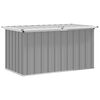 vidaXL Vrtna &scaron;katla za shranjevanje siva 129x67x65 cm
