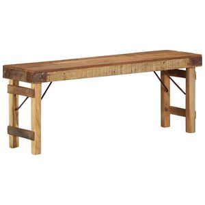vidaXL klop Naravna 110 x 35 x 46 cm Rekviriran Stari Les