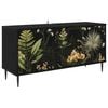 vidaXL TV omarica RHENEN 102 x 33 x 51 cm Črni hrast Inženirski les