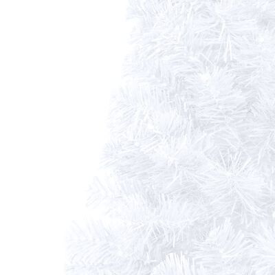 vidaXL Umetna osvetljena novoletna jelka z bunkicami bela 120 cm