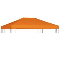 vidaXL Streha za paviljon 310 g/m² 4x3 m oranžna