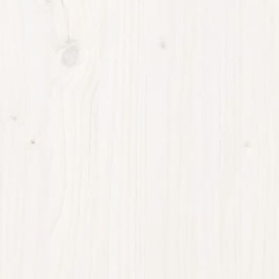 vidaXL Posteljno vzglavje belo 125,5x4x100 cm trdna borovina