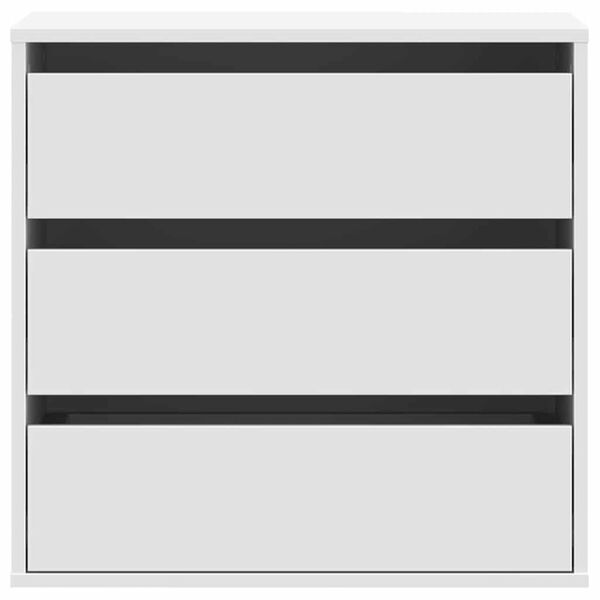 vidaXL Kotni predalnik bel 60x41x58 cm inženirski les