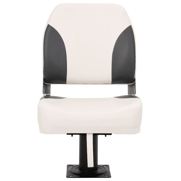 vidaXL Zložljiv sedež za čoln 1 komplet nizko naslonjalo s trakom