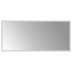 vidaXL LED kopalni&scaron;ko ogledalo Transparentno 90 x 40 cm kaljeno steklo
