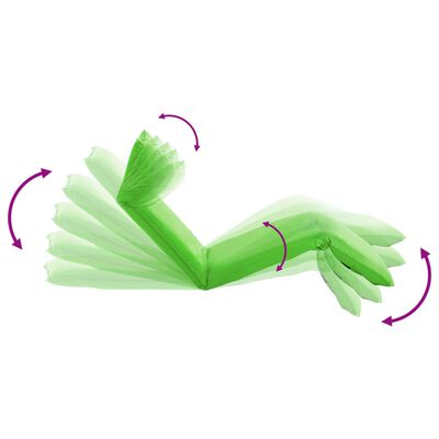 vidaXL Zložljiv ležalnik oksford tkanina zelen