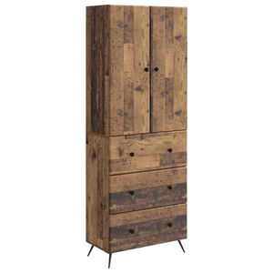 vidaXL Set omar 2 pcs Star les 66 x 34,5 x 90 cm Inženirski les