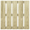 vidaXL Tla za teraso 6 pcs Zelena 50 x 50 cm Zeleni impregniran bor
