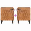 vidaXL Nočna omarica Rjava 40 x 33 x 46 cm Masiven les manga